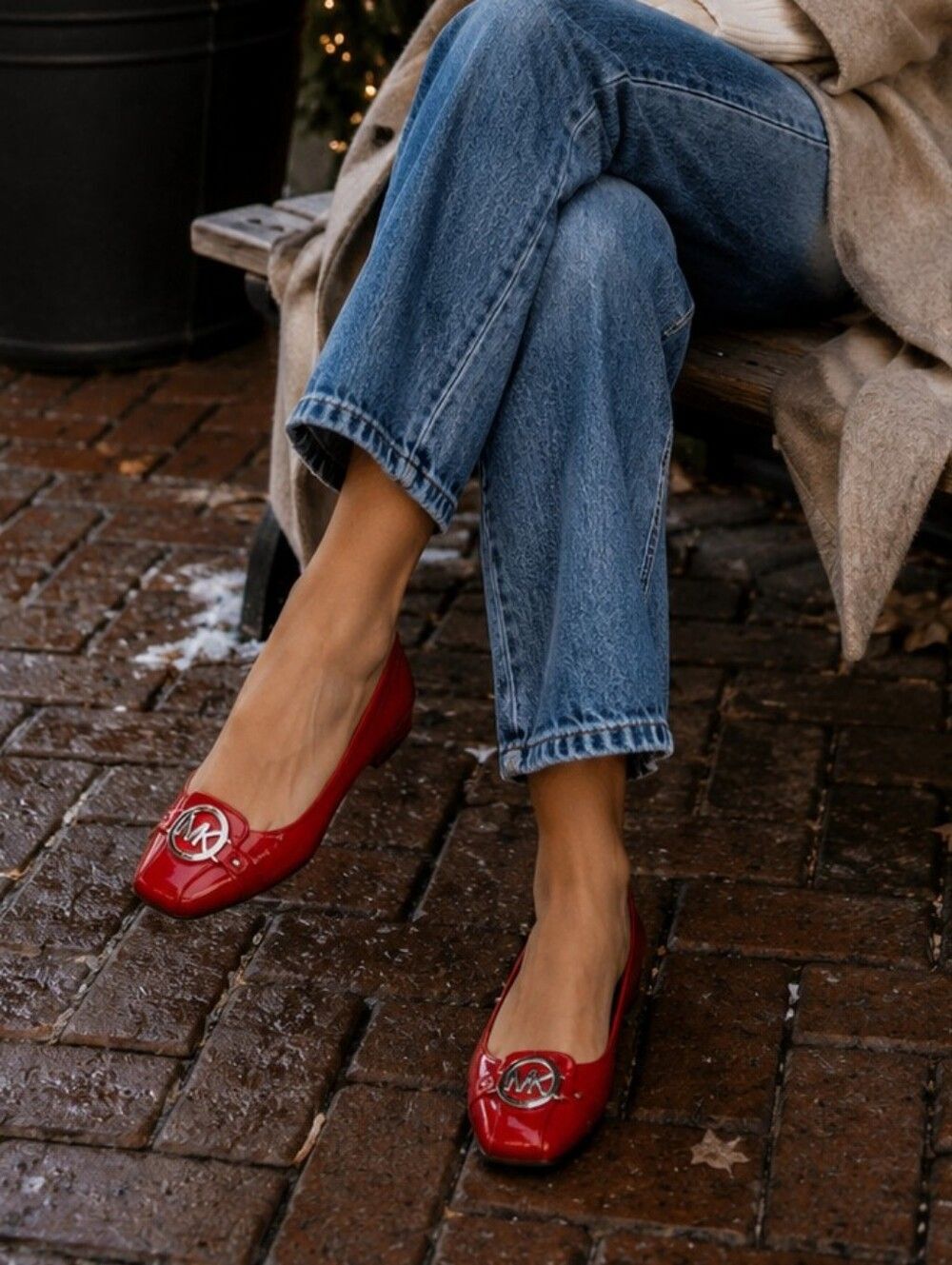 Michael by Michael Kors Red Flats